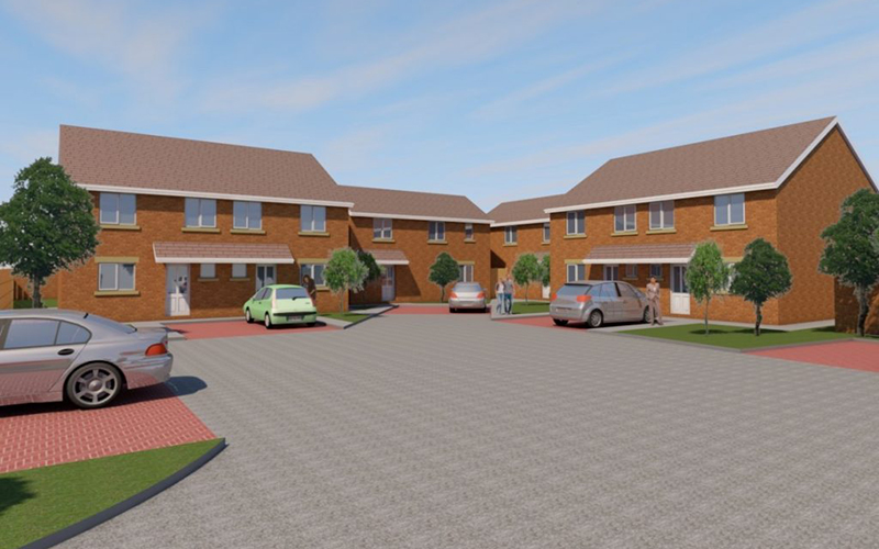 CGI image of High Park Road development in Churchtown, Southport