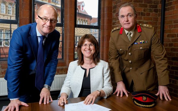 Onward signs the Armed Forces Covenant