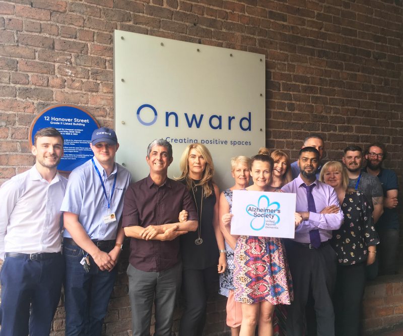Onward staff announce launch of charity partnership with Alzheimer's Society