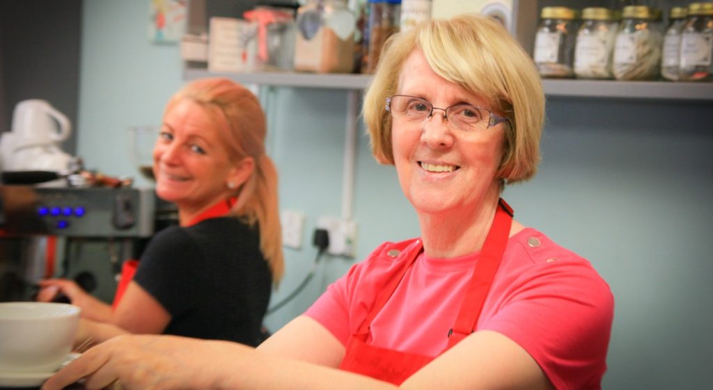 Staff at Apple Tree Cafe, May Logan Centre