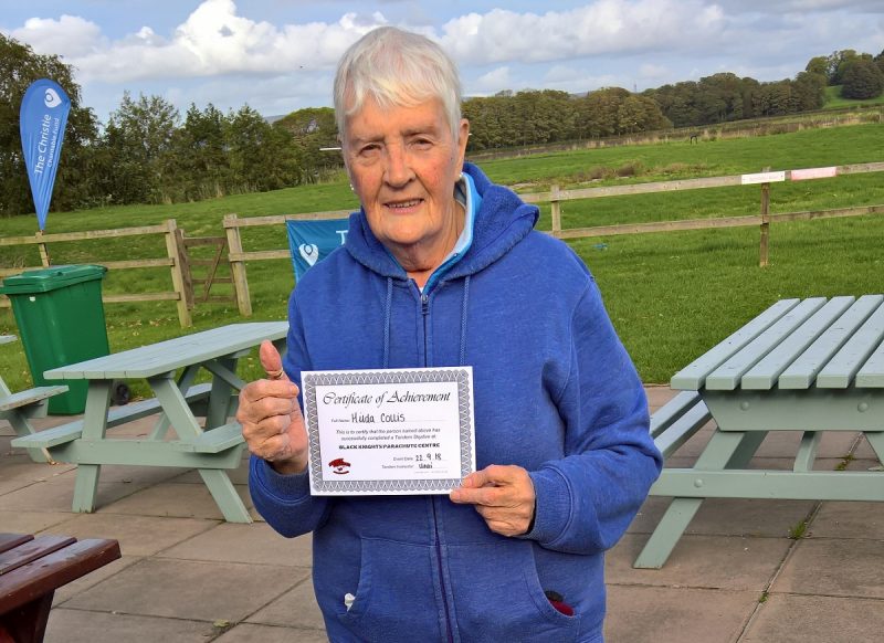 Hilda Collis completes charity skydive for Blesma