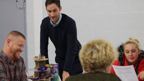 Residents attend the Speke Up event