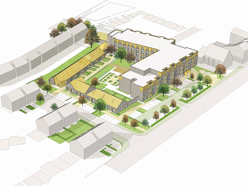 CGI image of the propesed Sevenoaks extra care scheme in Rock Ferry, Wirral