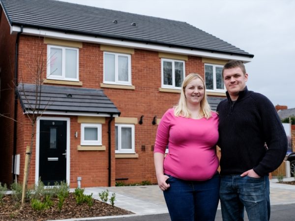 Gemma & Danny Lightfoot at their new home at High Park Grange, Southport