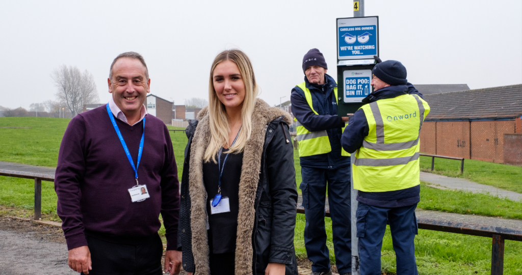 Onward staff dealing with anti-social behaviour